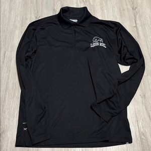 Ontour Black Long Sleeve Polo Shirt